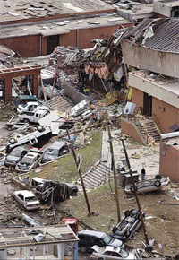 Oleada de tornados en EEUU